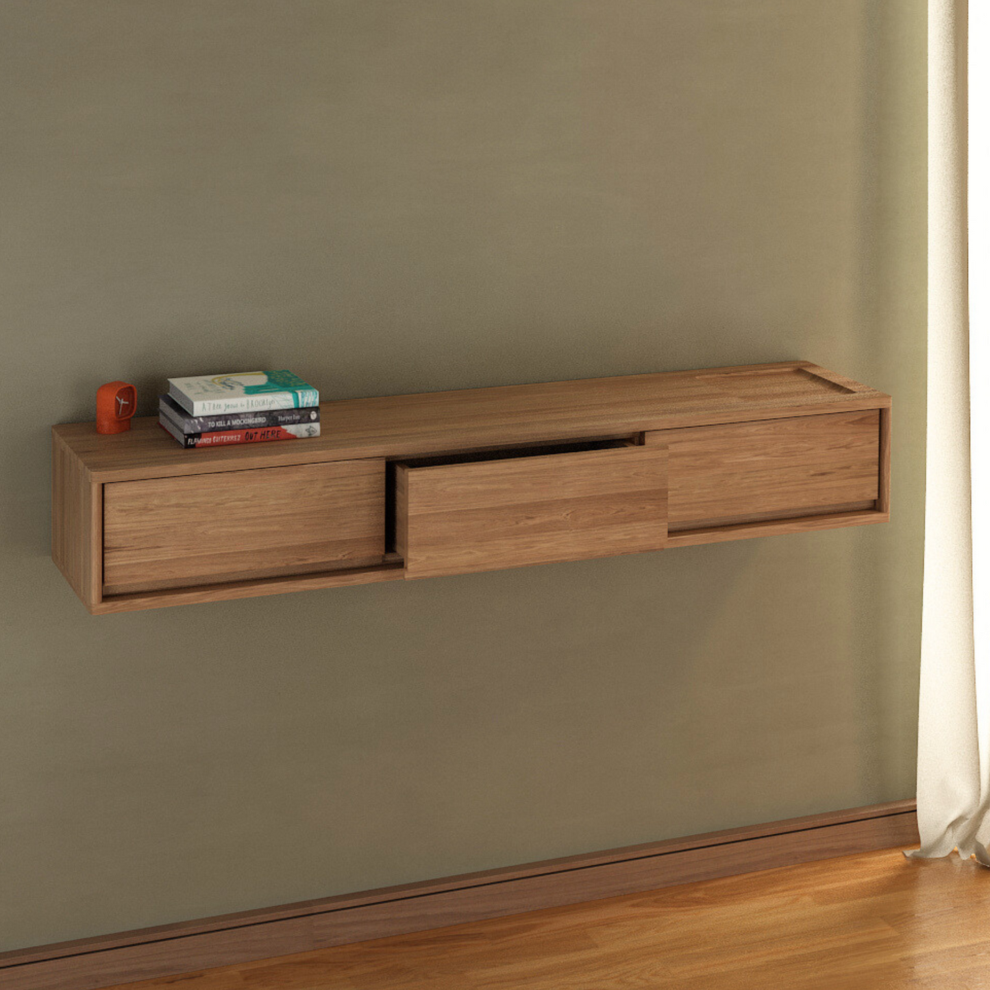 Circa Floating Cabinet Module 6  - European Oak