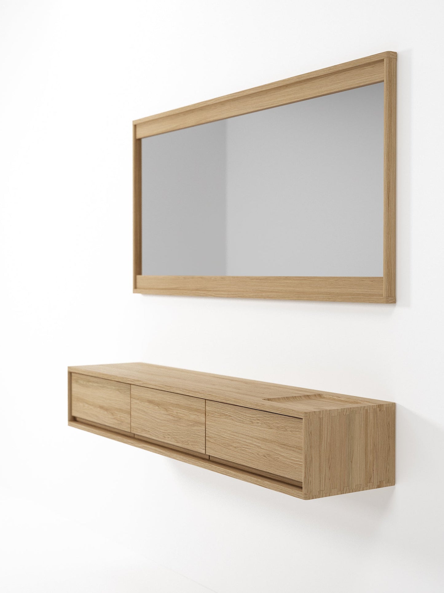 Circa Hanging Mirror 3 - European Oak