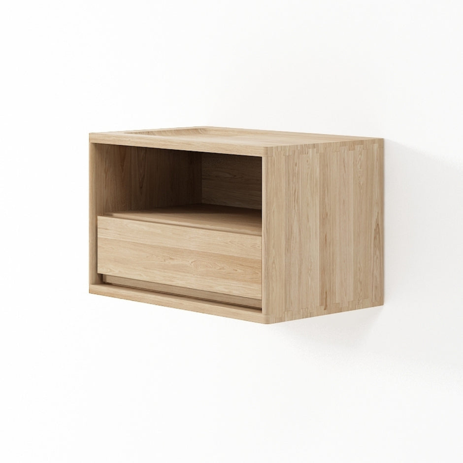 Circa Floating Bedside Right (Left Groove)- European Oak