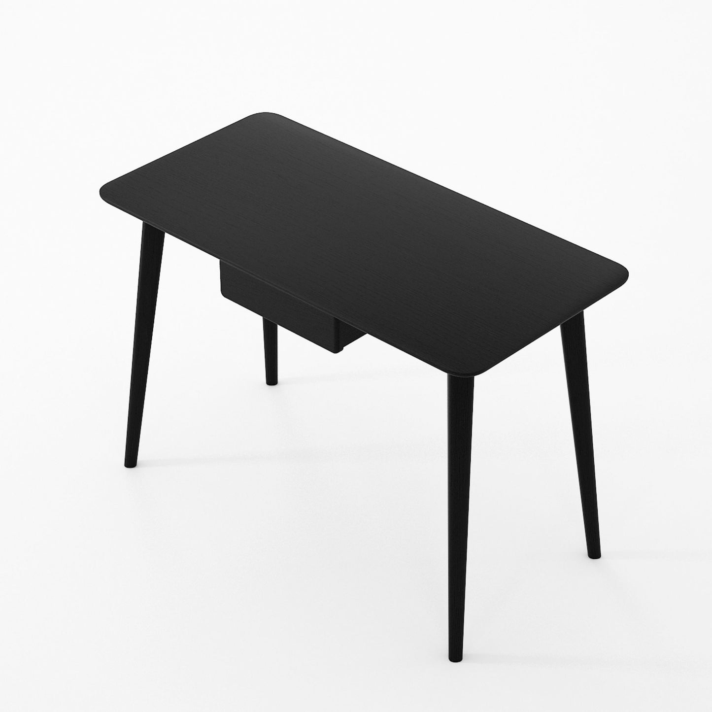 Domani Desk with Draw -  Black Satin