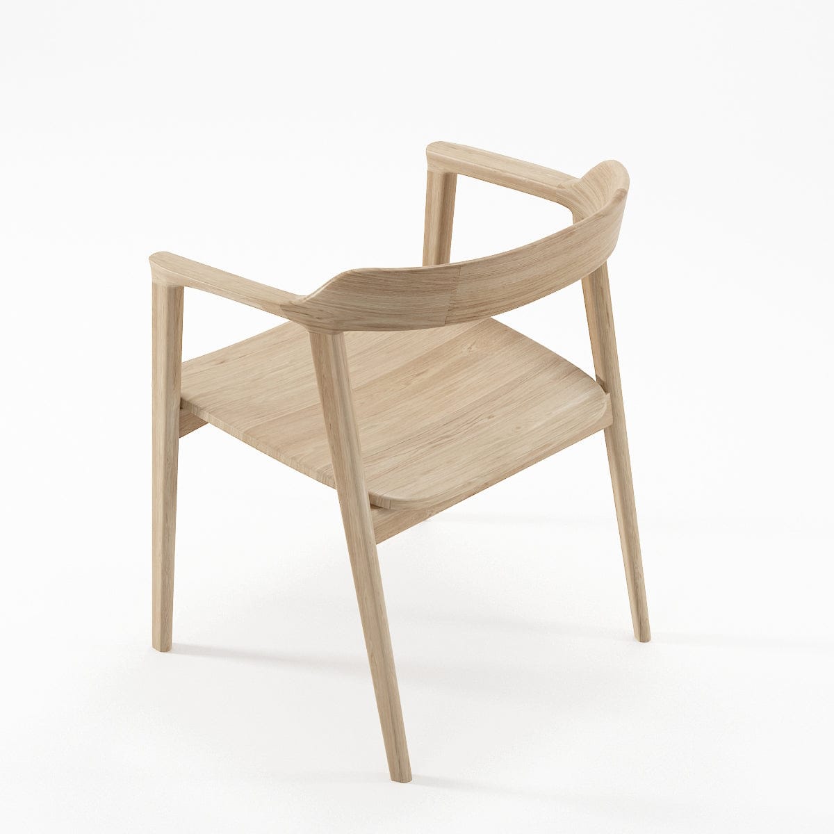KGI01O-5 wooden chair with armrests