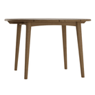 Wooden dining table with angled legs
