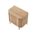 KKP04RO-TOP1 wooden side table with vertical slats