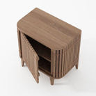 Wooden nightstand KKP04T-6 with open door