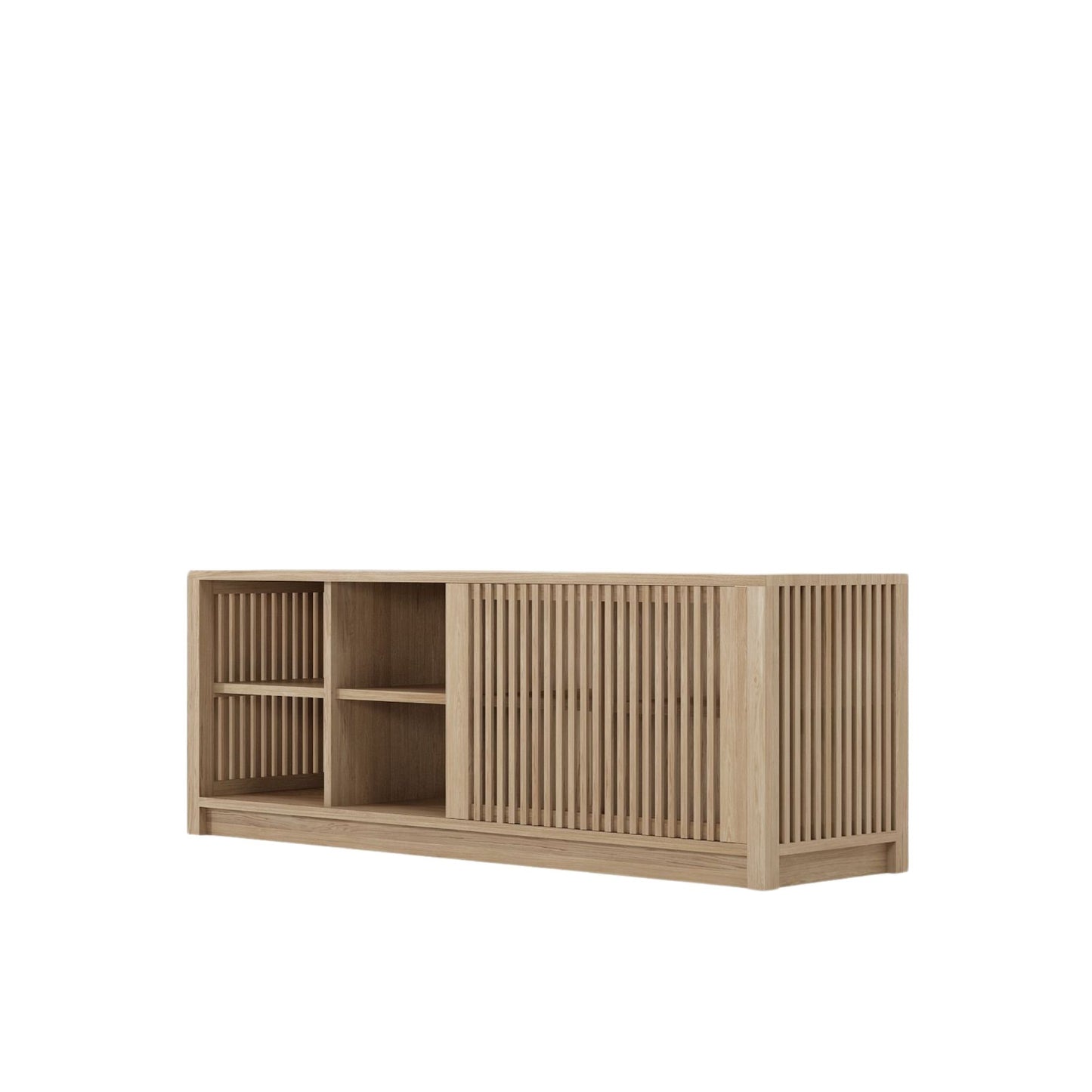 Ray Open Low Sideboard -European Oak