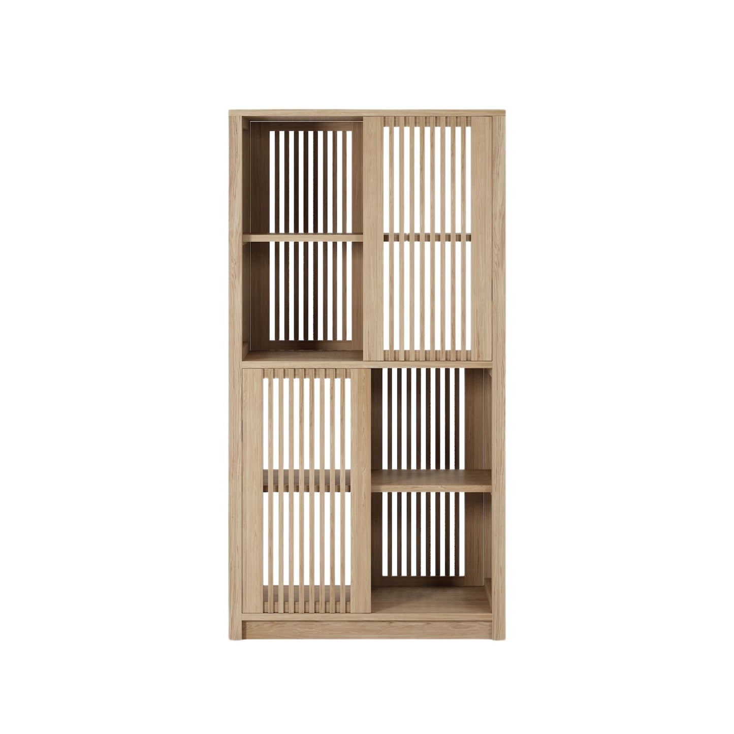 Ray Open Tall Cabinet -European Oak