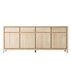 Wooden sideboard with drawers and doors
