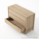 KSD013O-Drawer - Light wood dresser with open drawer
