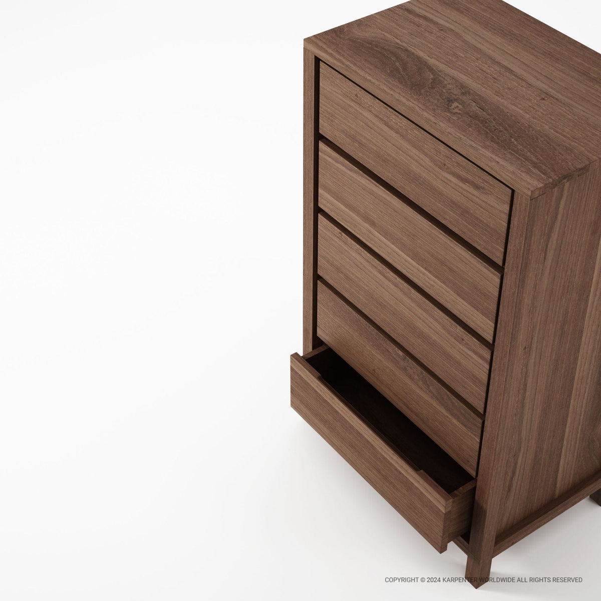 KSD015T-1_1 Wooden Chest of Drawers with Open Drawer