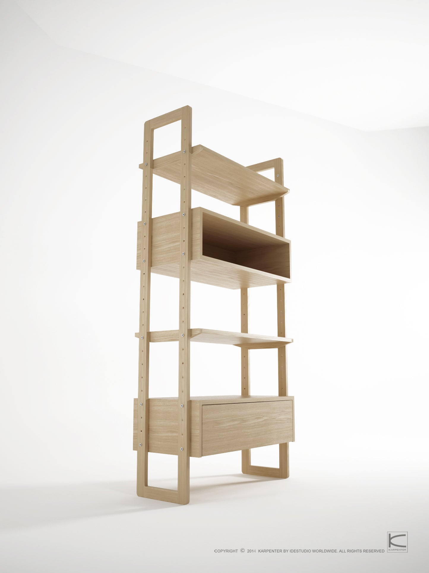 Soho Wall Unit Single - European Oak