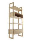KSO002O_1 Wooden bookshelf with drawer