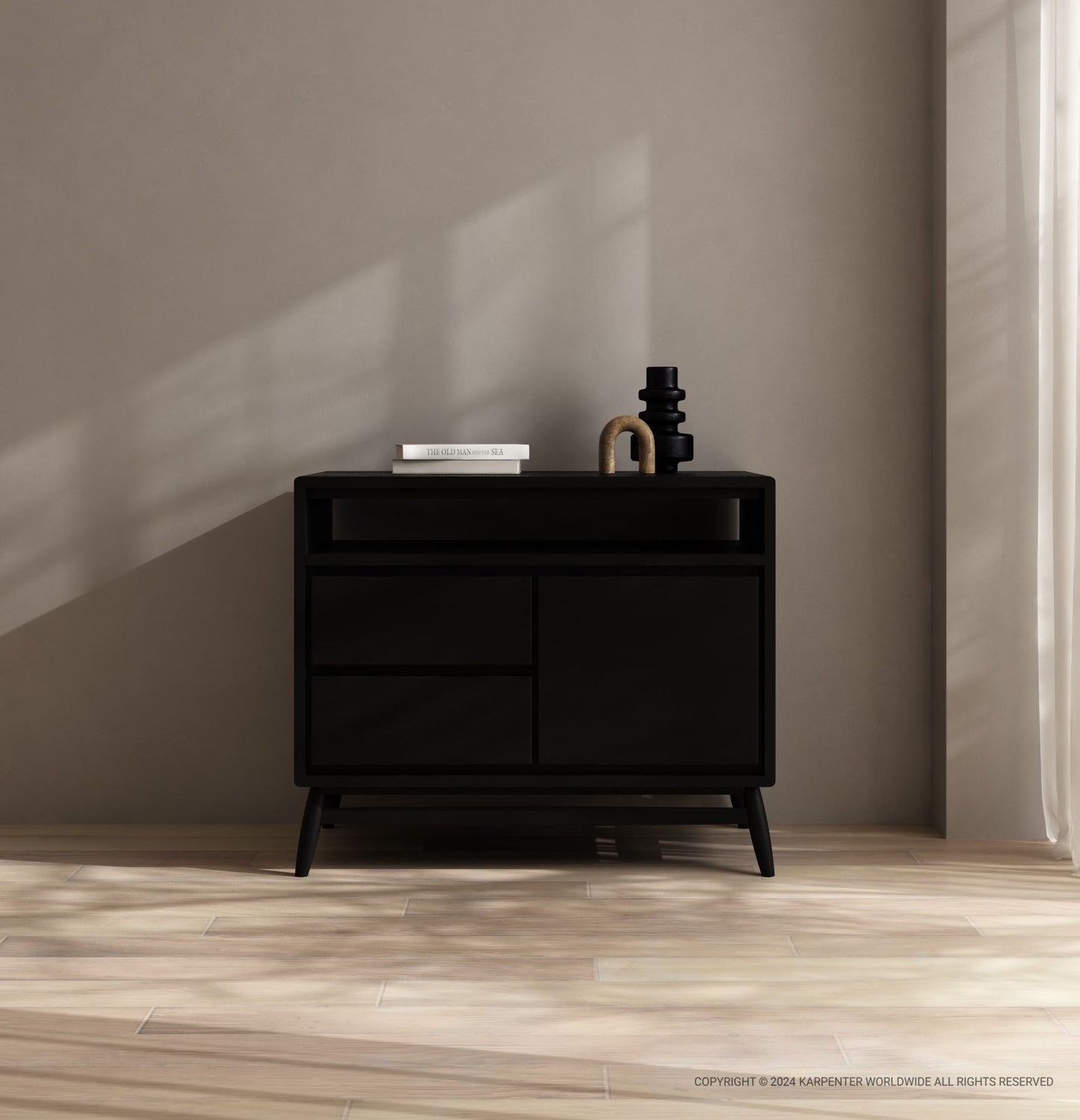 Twist Sideboard Small - Satin Black