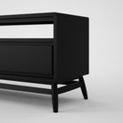 KT025SB Black Media Console - Close-up