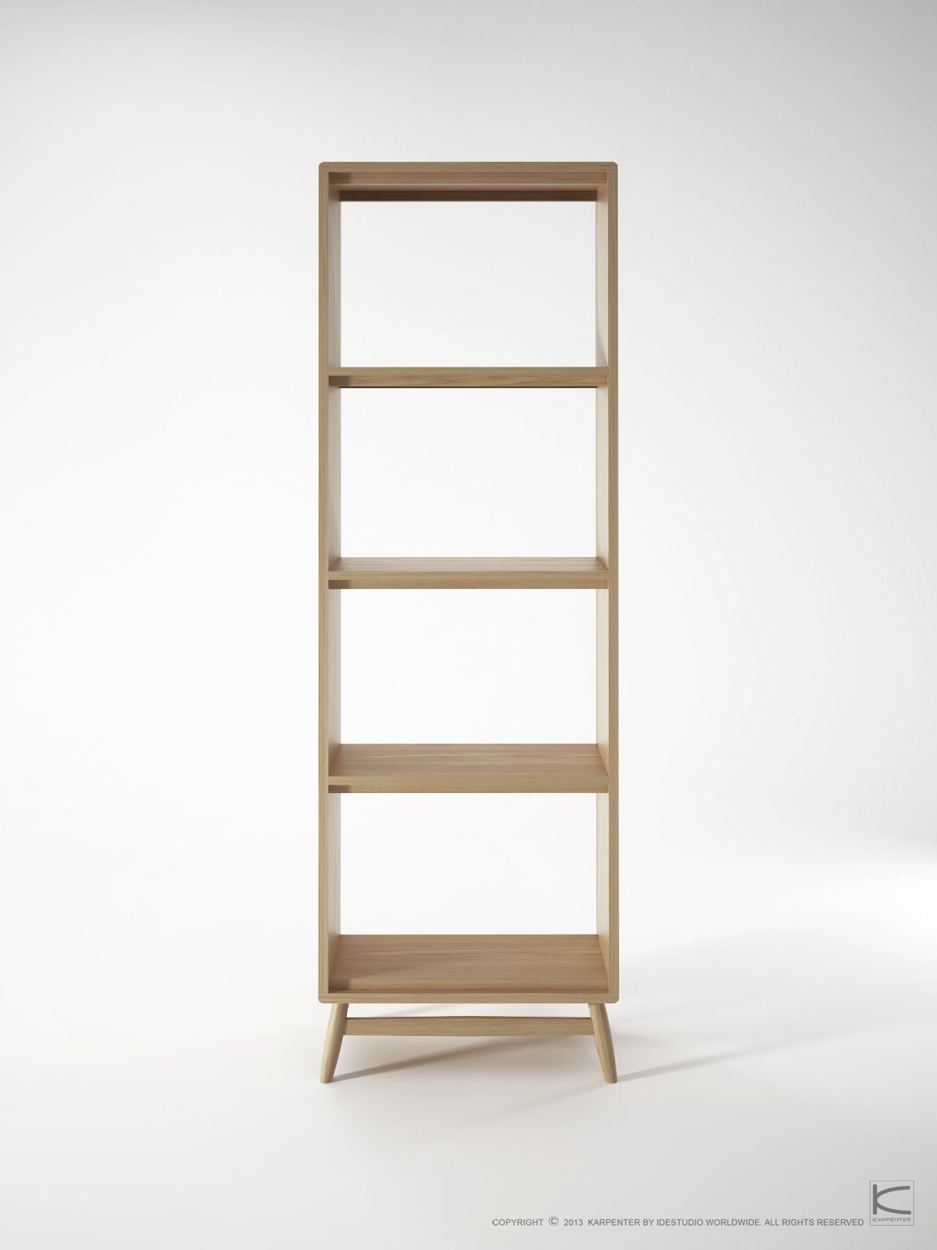 Twist Bookcase - European Oak