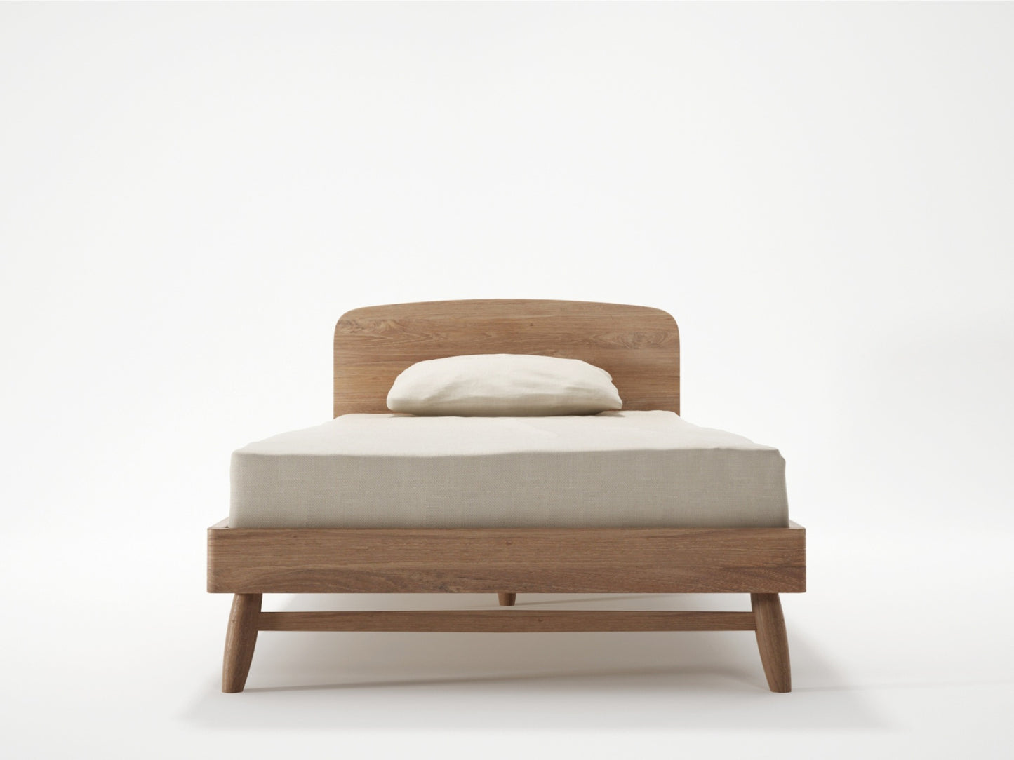 Twist King Single Bed  - FSC Recycled Teak