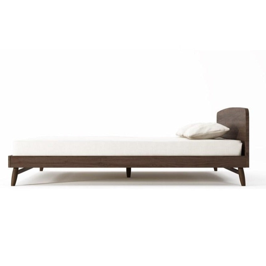 Twist King Single Bed  - American Walnut