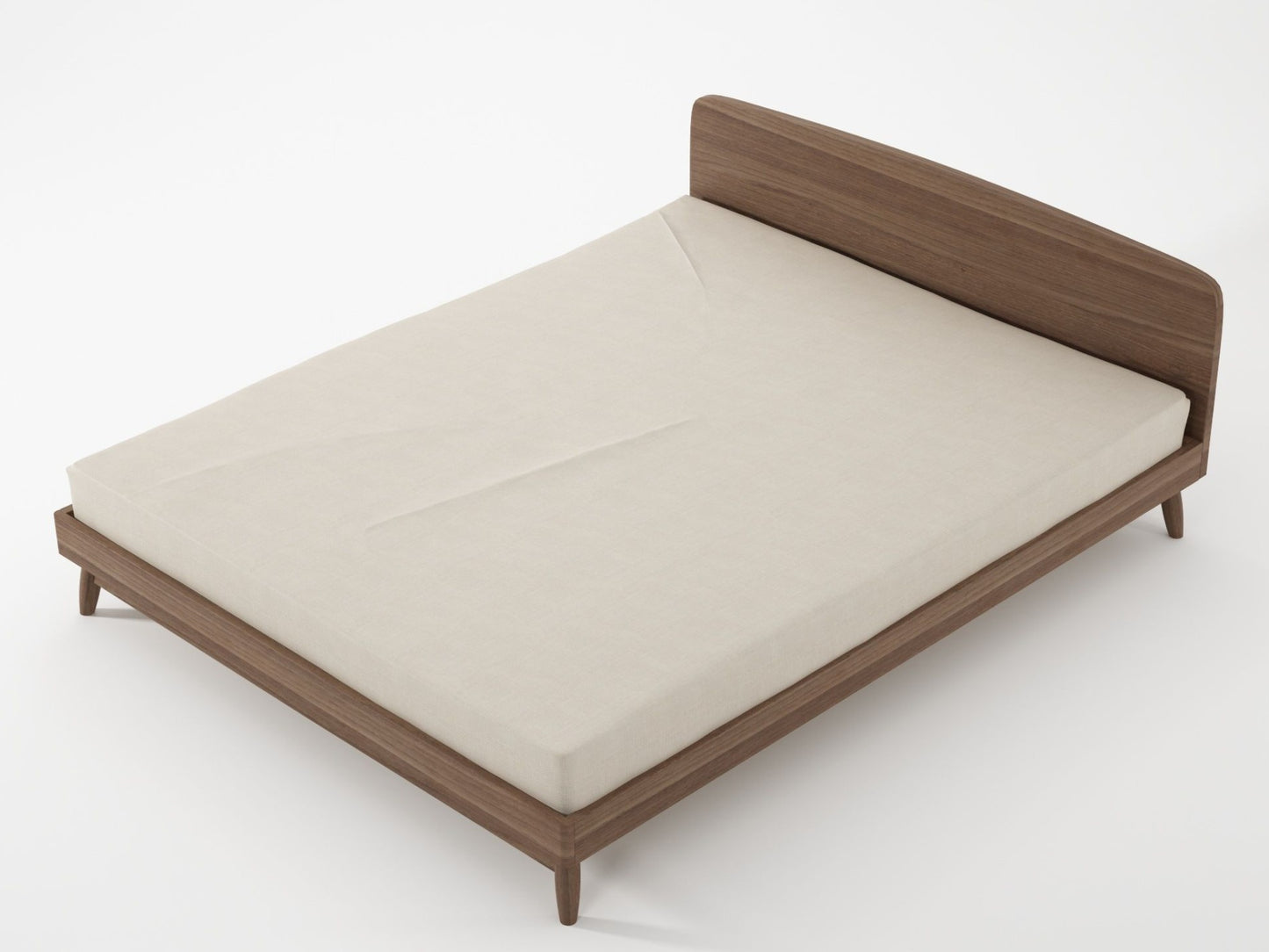 Twist Queen Bed  - FSC Recycled Teak
