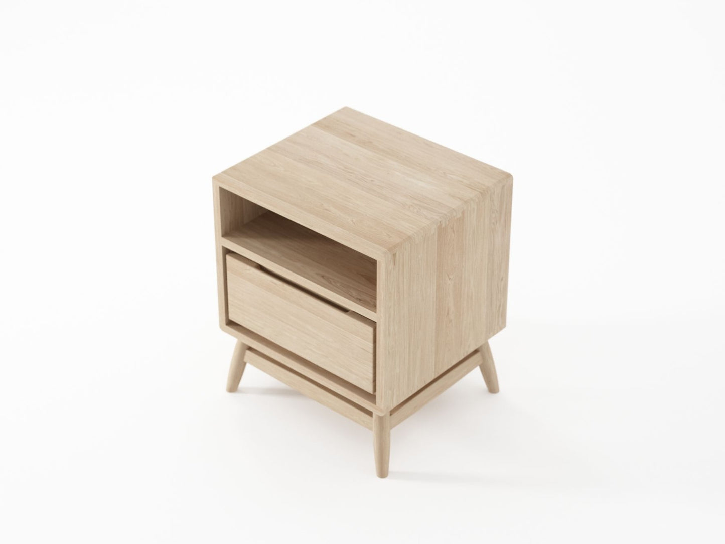 Twist Side Table - European Oak