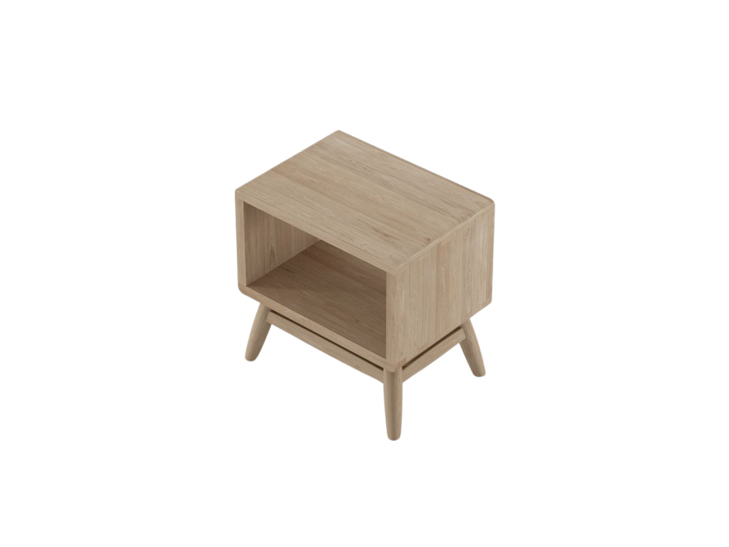 Twist Bedside - European Oak