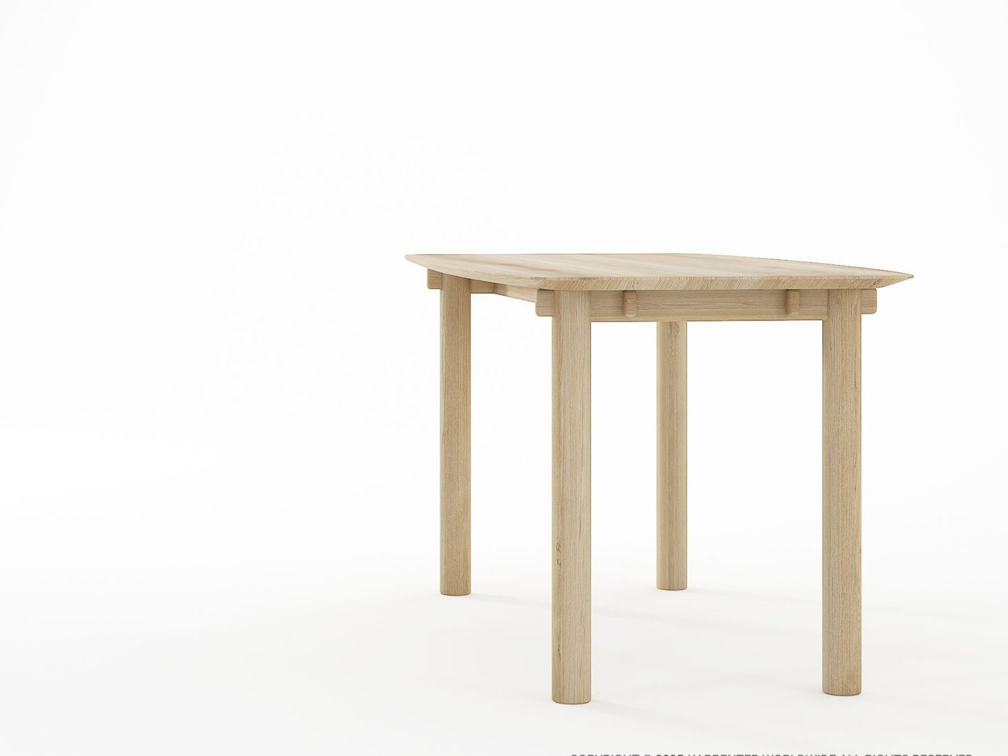 Tenon Rectangular Dining Table 150cm - European Oak