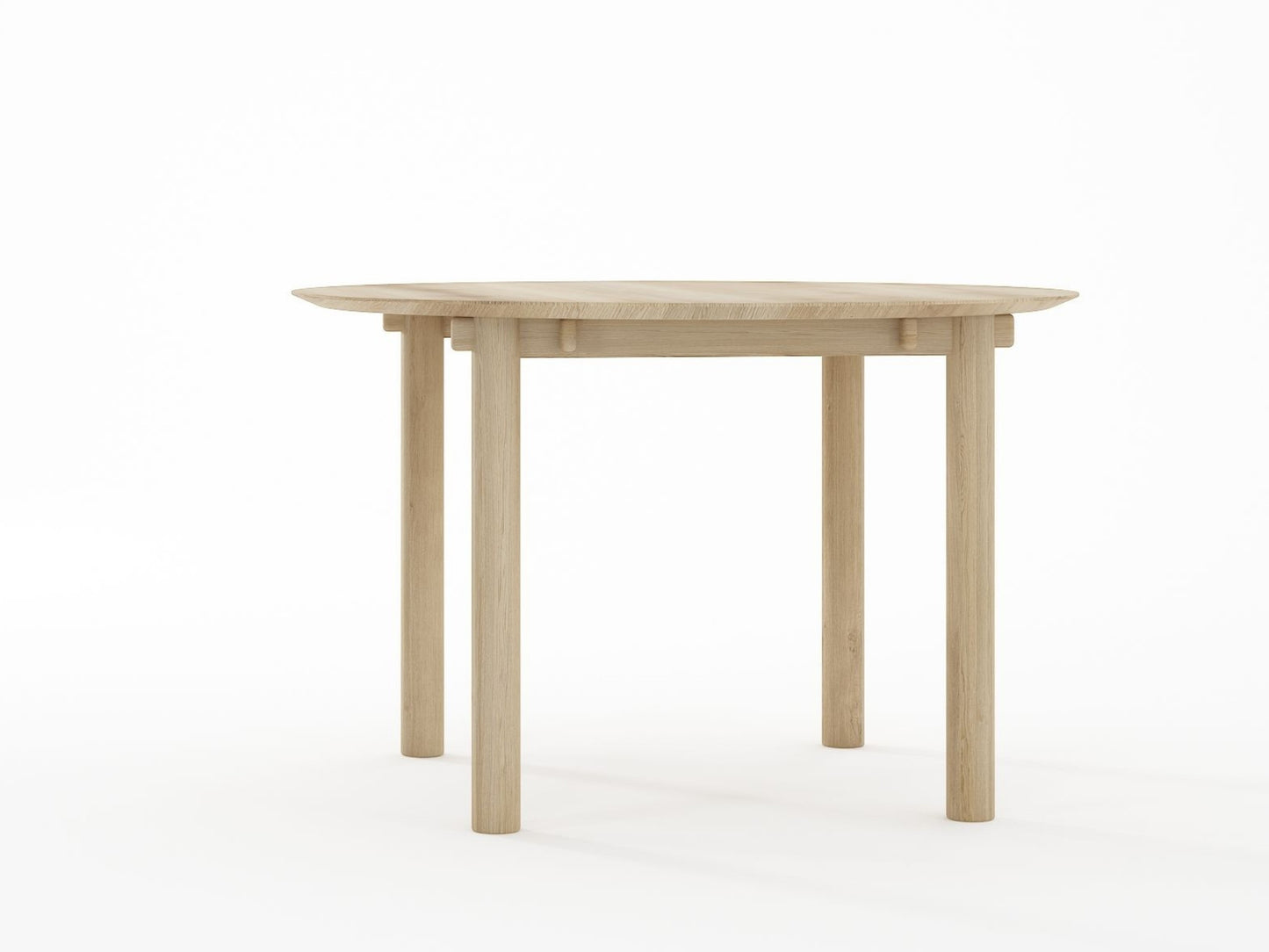 Tenon Round Dining Table 120cm - European Oak