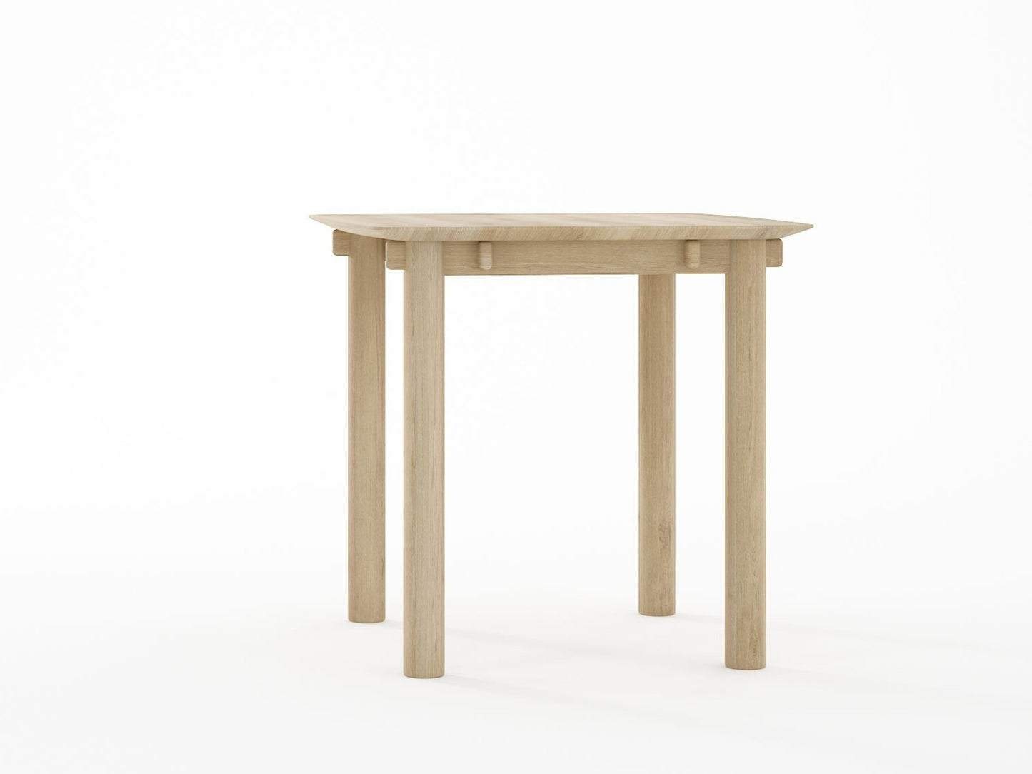 Tenon Square Dining Table 80cm - European Oak