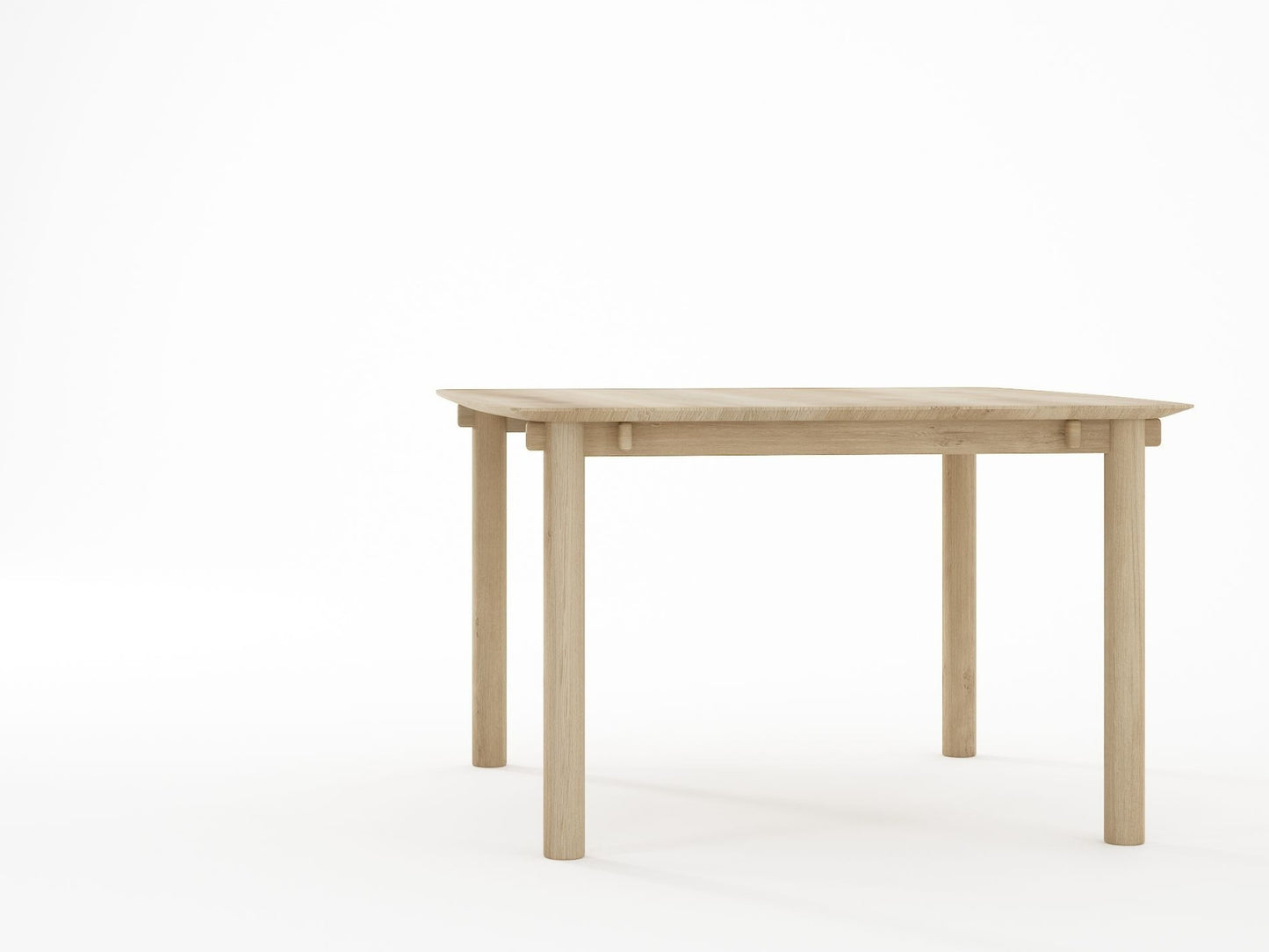 Tenon Square Dining Table 125cm - European Oak