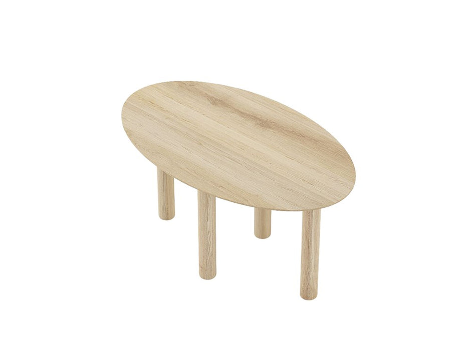Tenon Oval Coffee Table 75cm - European Oak