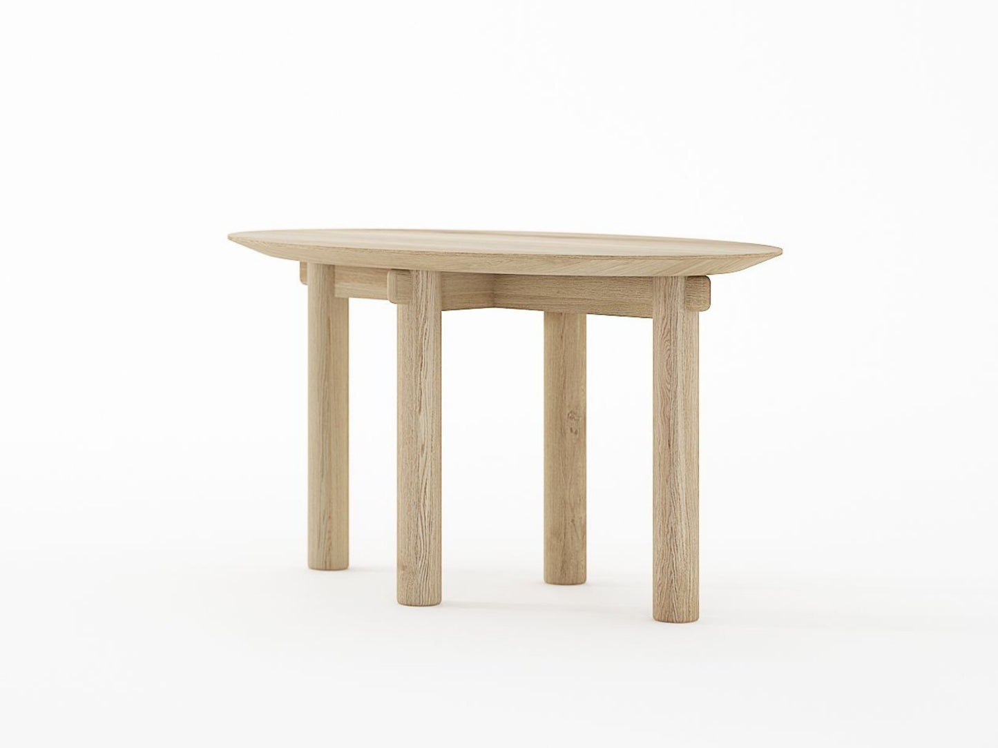 Tenon Oval Coffee Table 75cm - European Oak