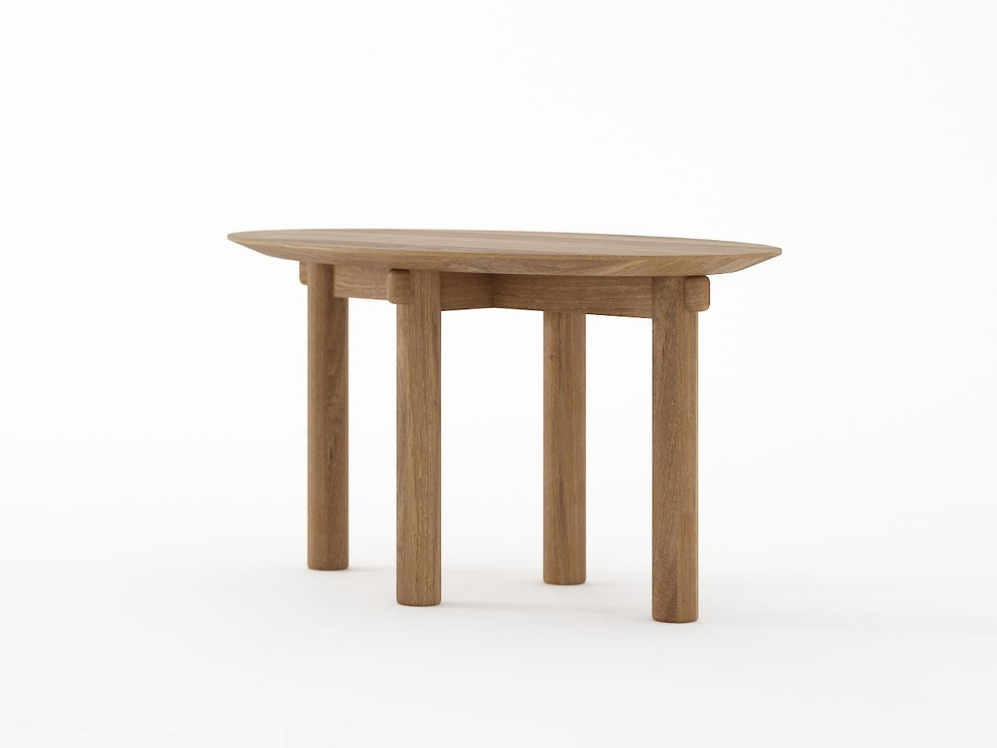 Tenon Oval Coffee Table 75cm - Teak