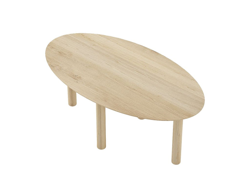 Tenon Oval Coffee Table 100cm - European Oak