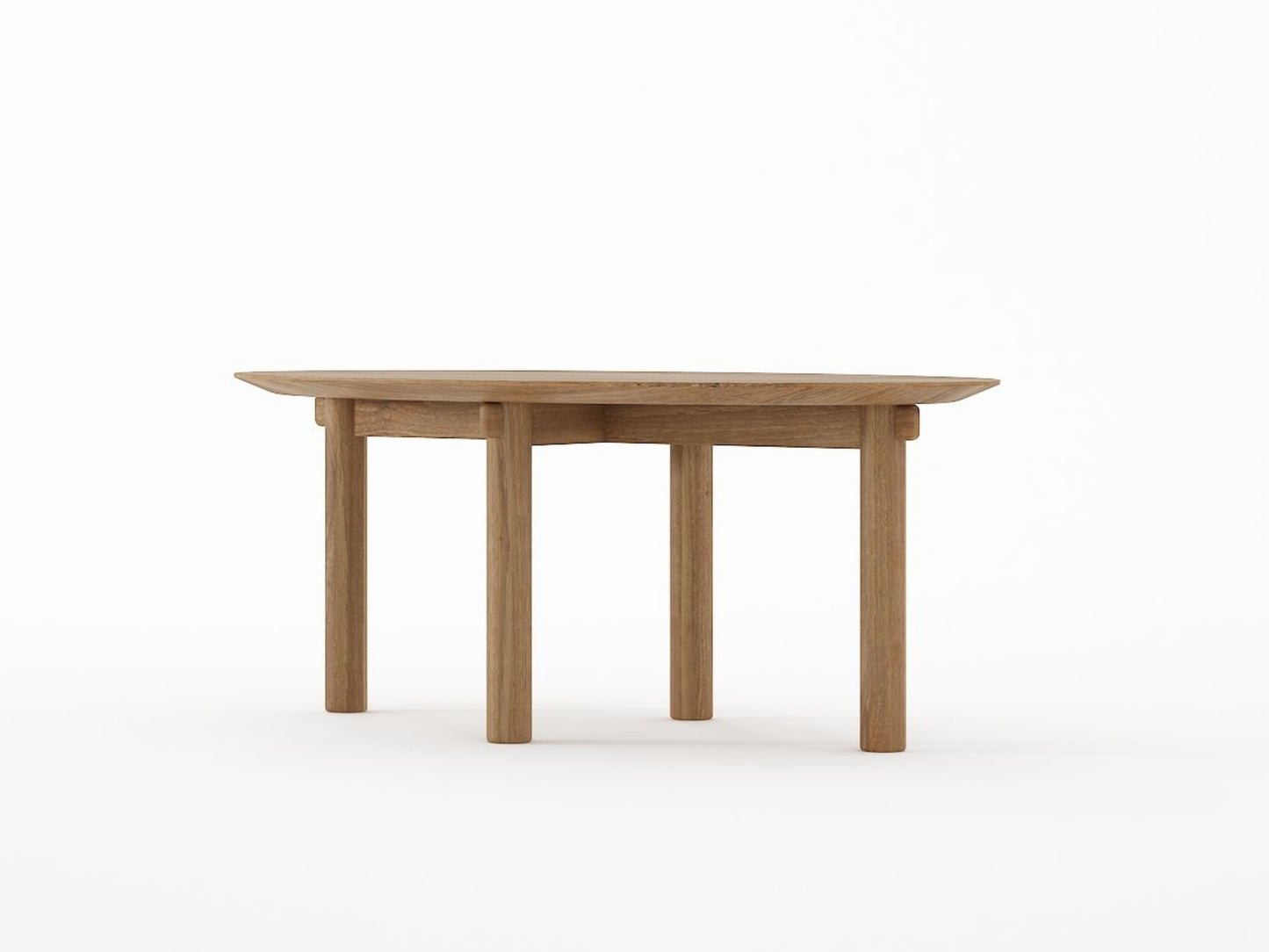 Tenon Oval Coffee Table 100cm - Teak