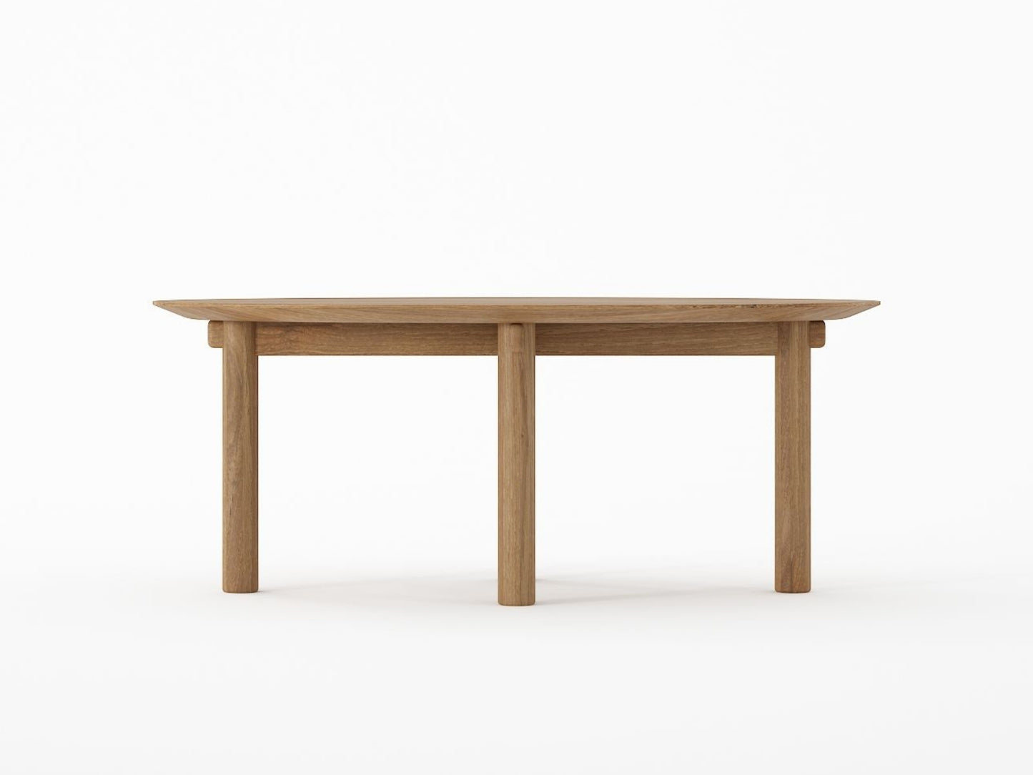 Tenon Oval Coffee Table 100cm - Teak