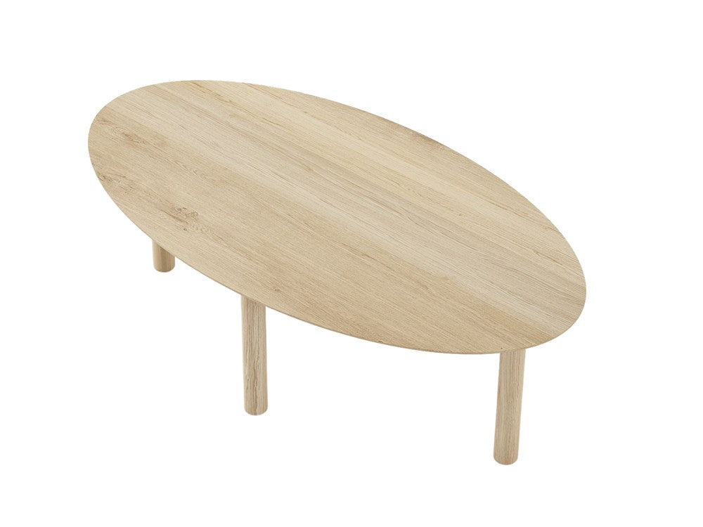Tenon Oval Coffee Table 120cm - European Oak