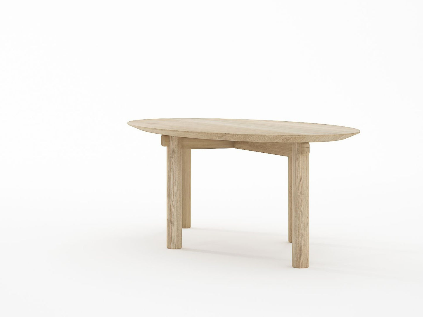 Tenon Oval Coffee Table 120cm - European Oak