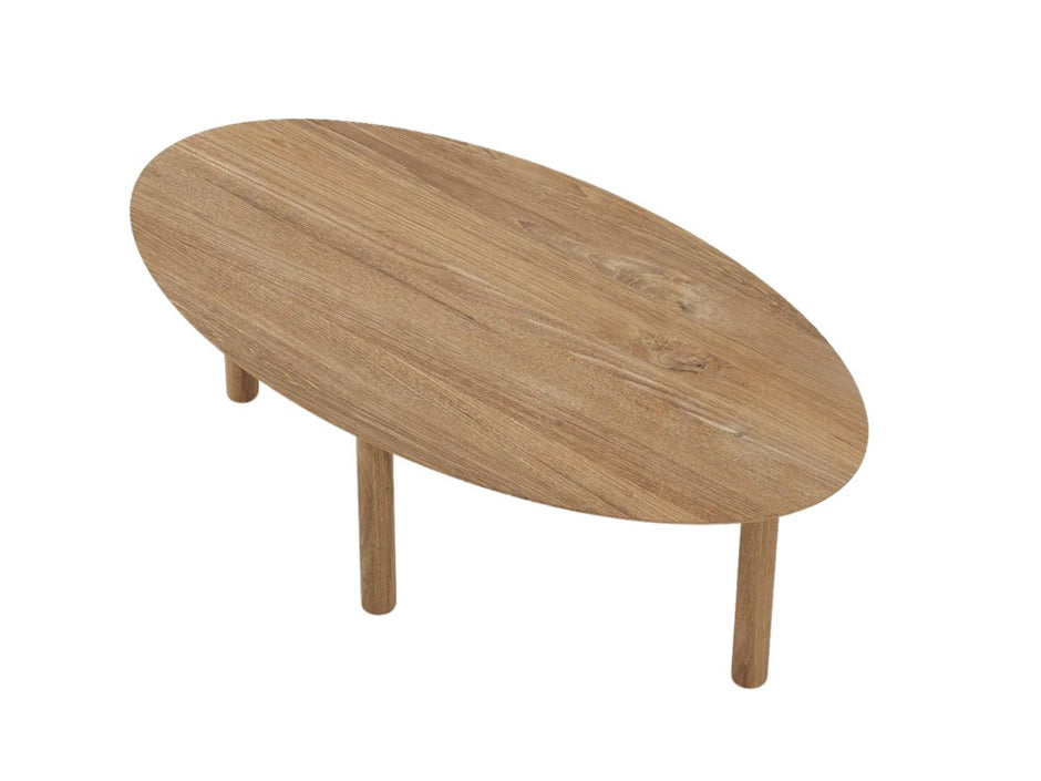 Tenon Oval Coffee Table 120cm - Teak