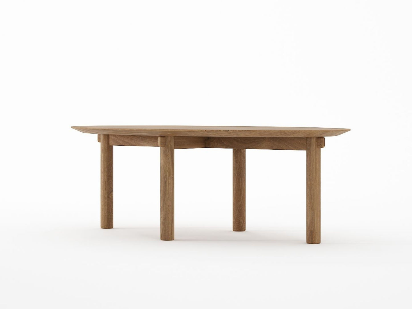 Tenon Oval Coffee Table 120cm - Teak