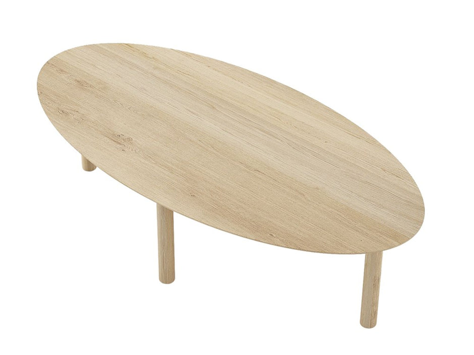 Tenon Oval Coffee Table 140cm - European Oak