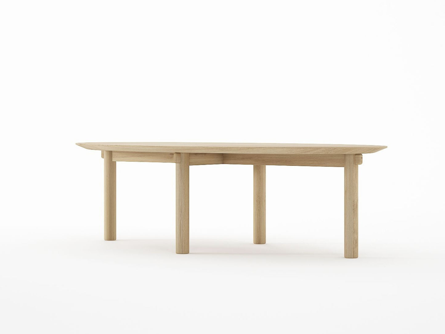 Tenon Oval Coffee Table 140cm - European Oak
