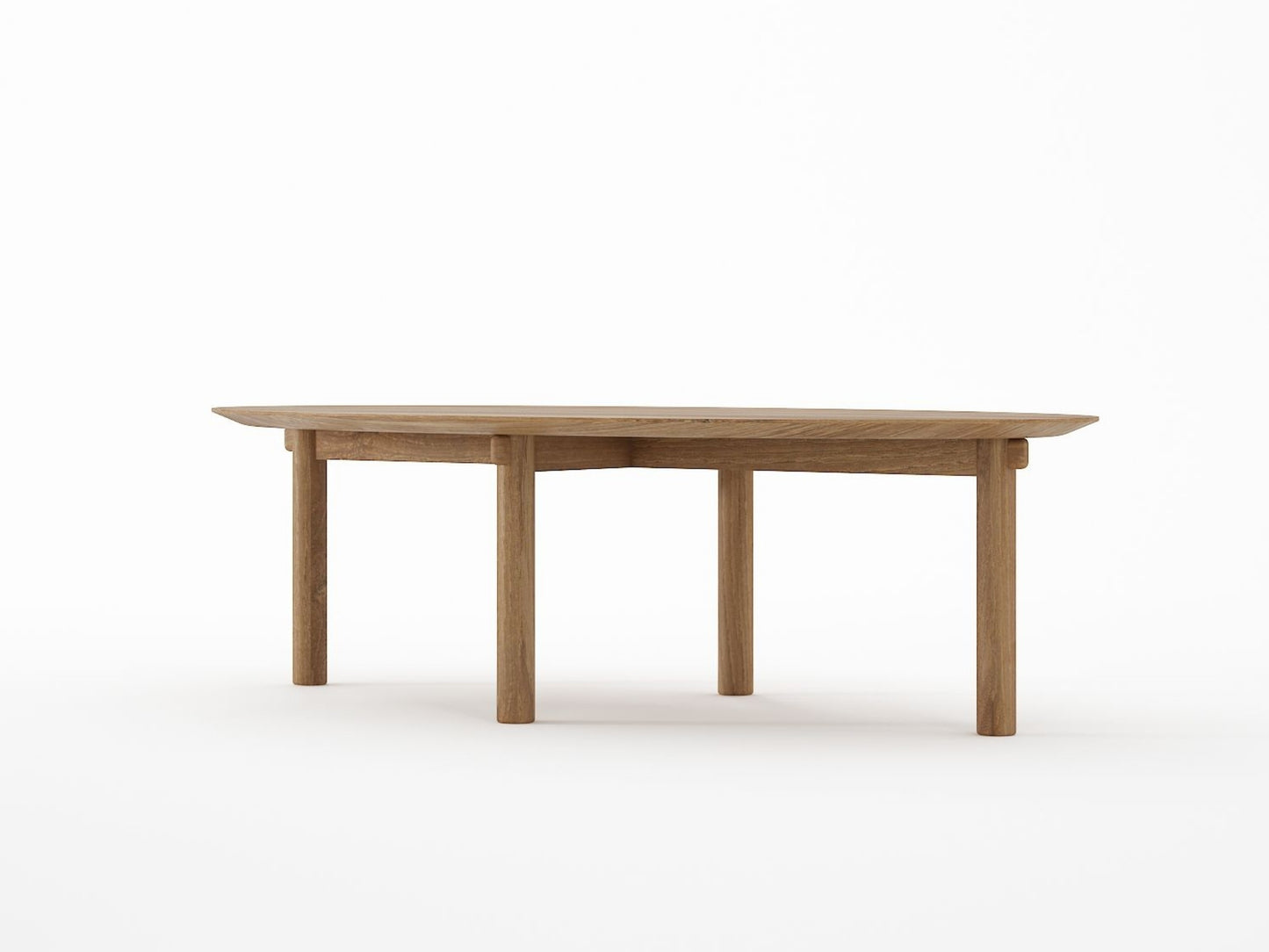 Tenon Oval Coffee Table 140cm - Teak