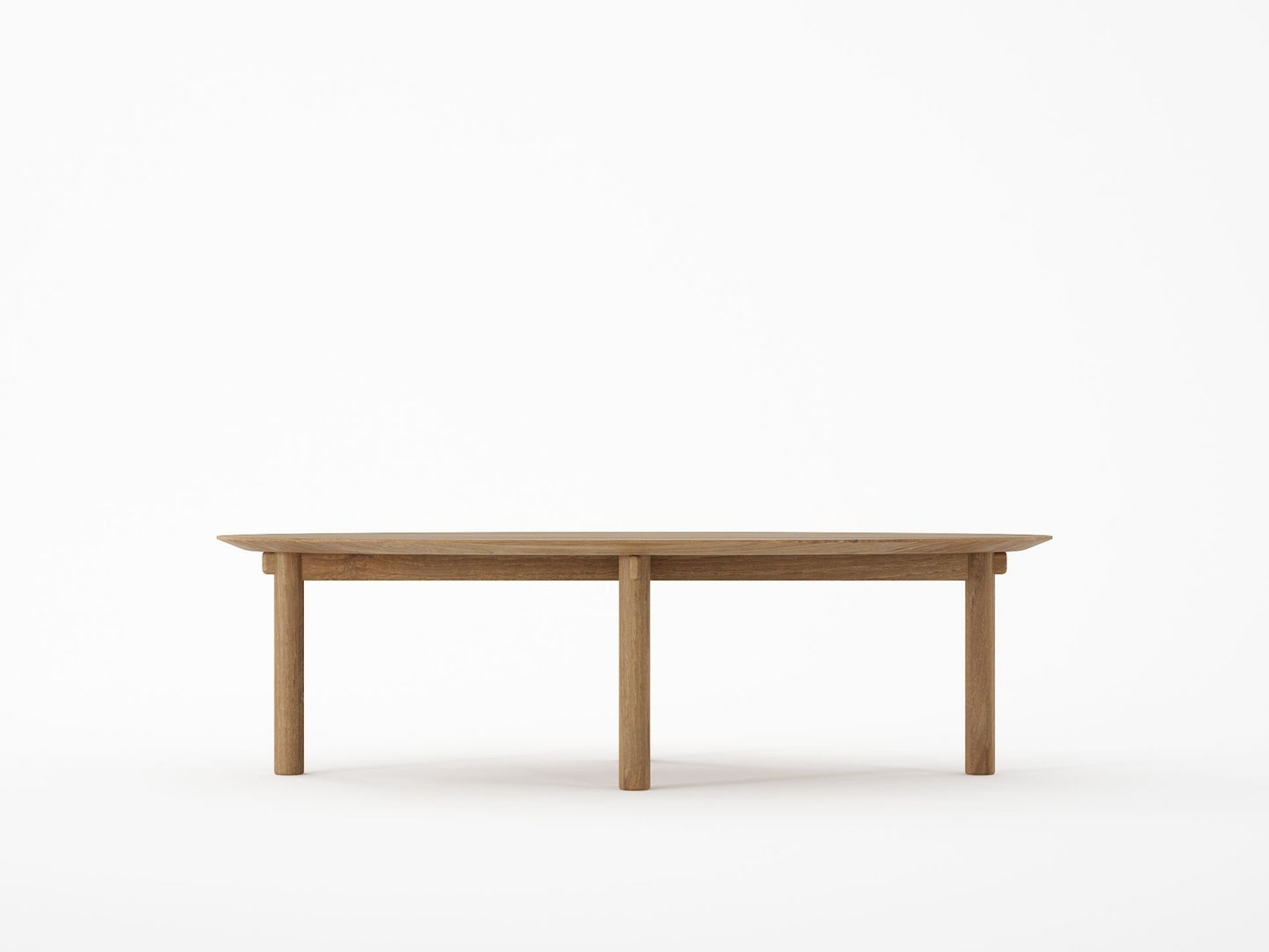 Tenon Oval Coffee Table 140cm - Teak