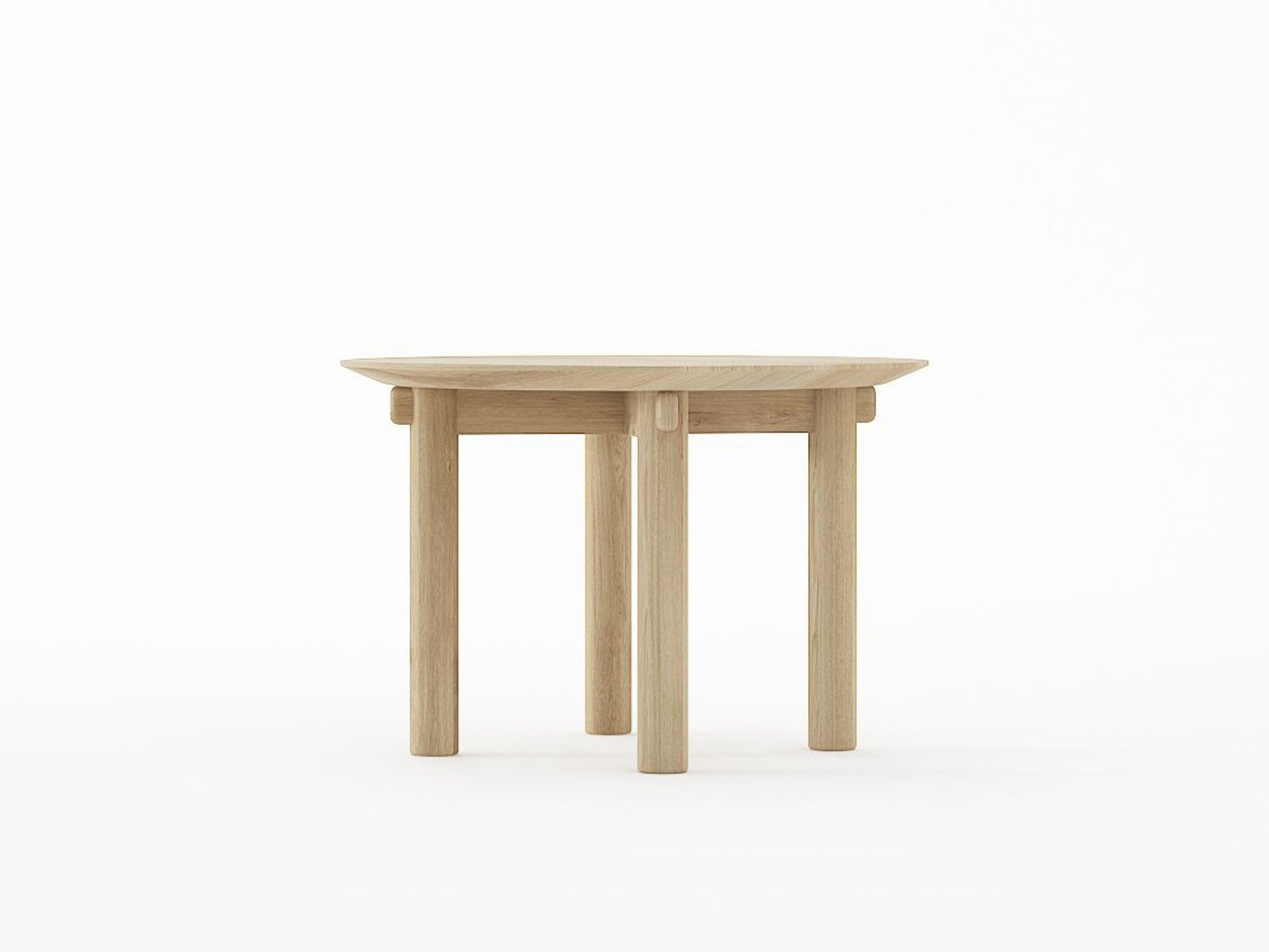 Tenon Round Coffee Table 60cm - European Oak