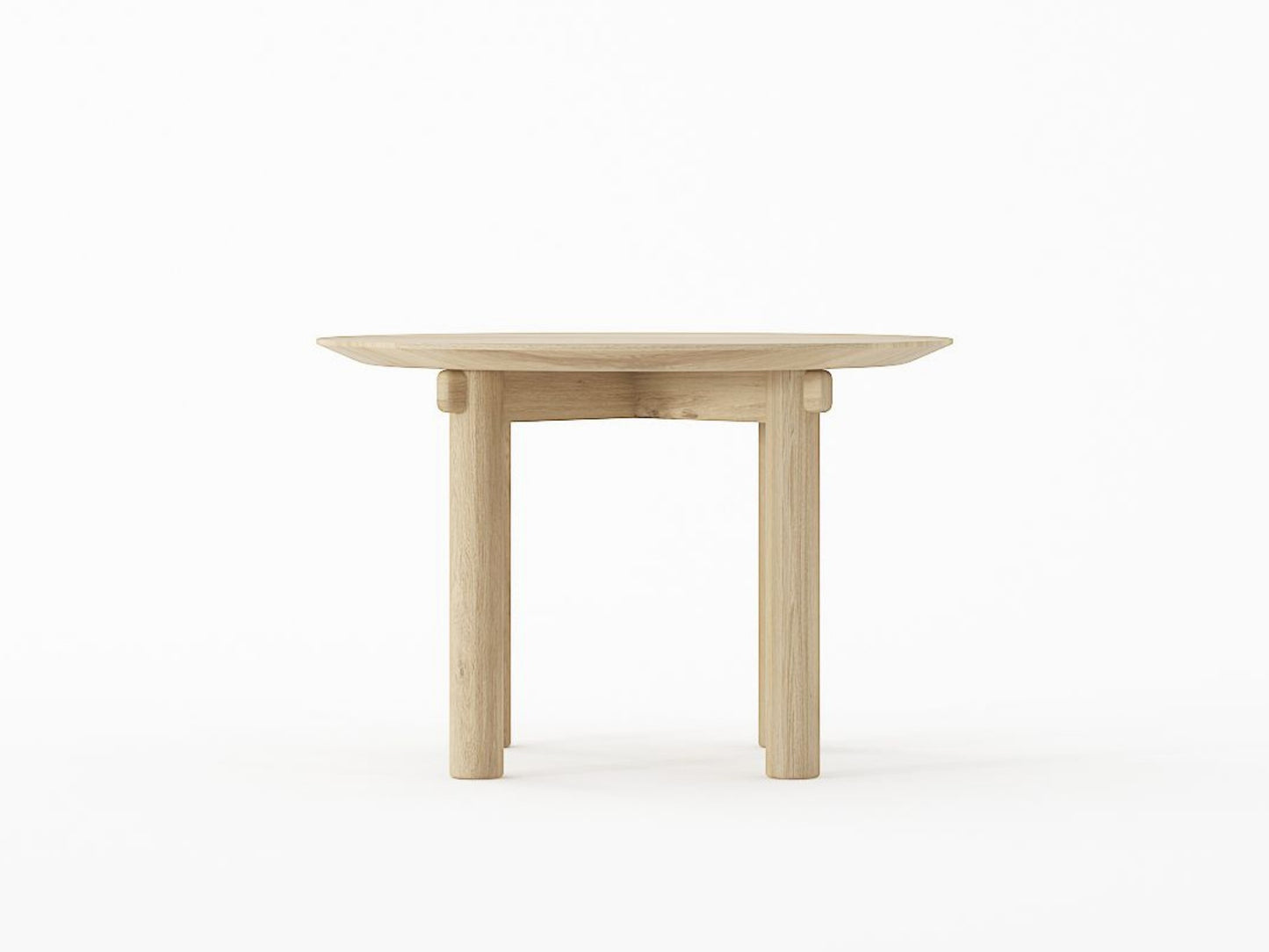 Tenon Round Coffee Table 60cm - European Oak