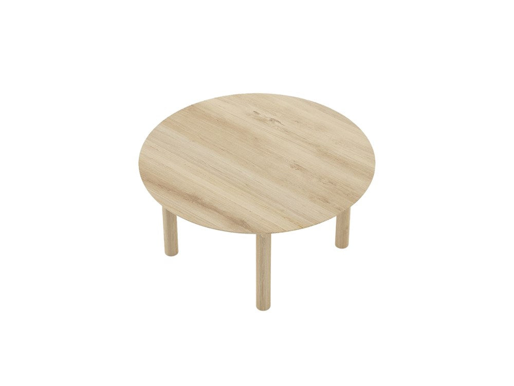 Tenon Round Coffee Table 80cm - European Oak