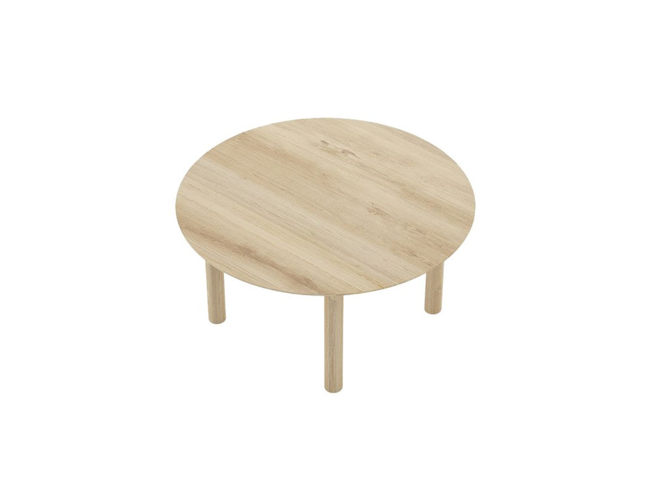 Tenon Round Coffee Table 80cm - European Oak