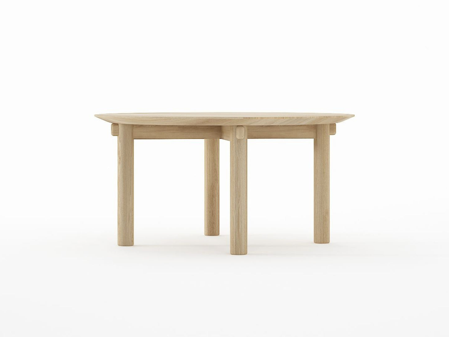 Tenon Round Coffee Table 80cm - European Oak