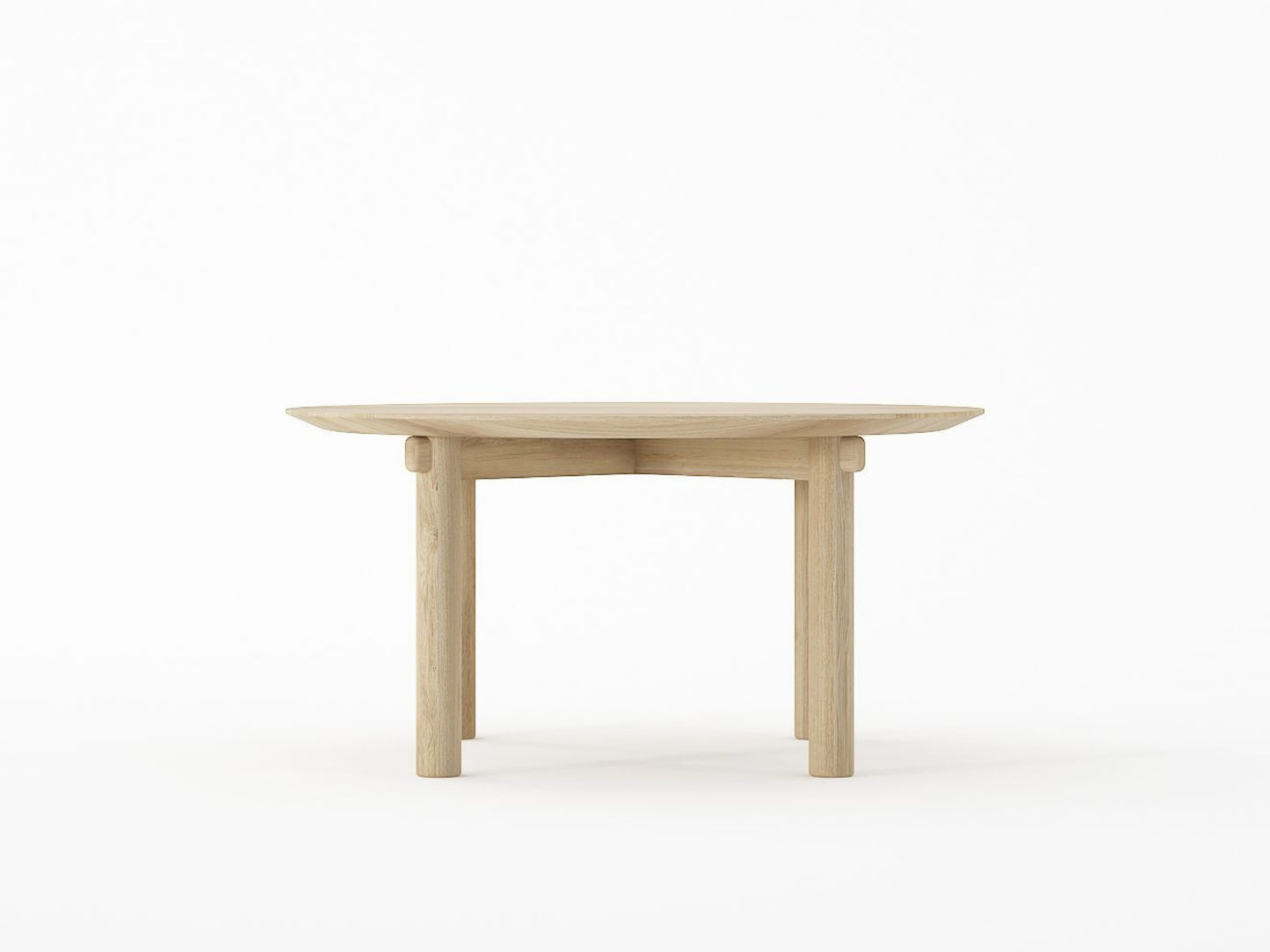 Tenon Round Coffee Table 80cm - European Oak