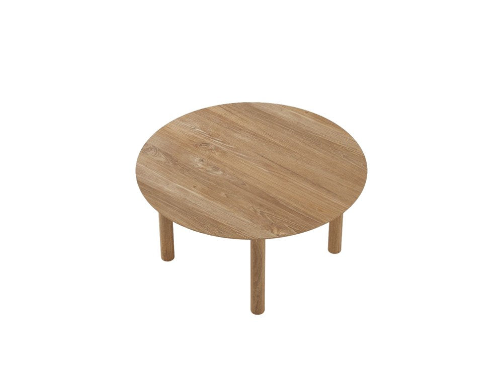 Tenon Round Coffee Table 80cm - Teak