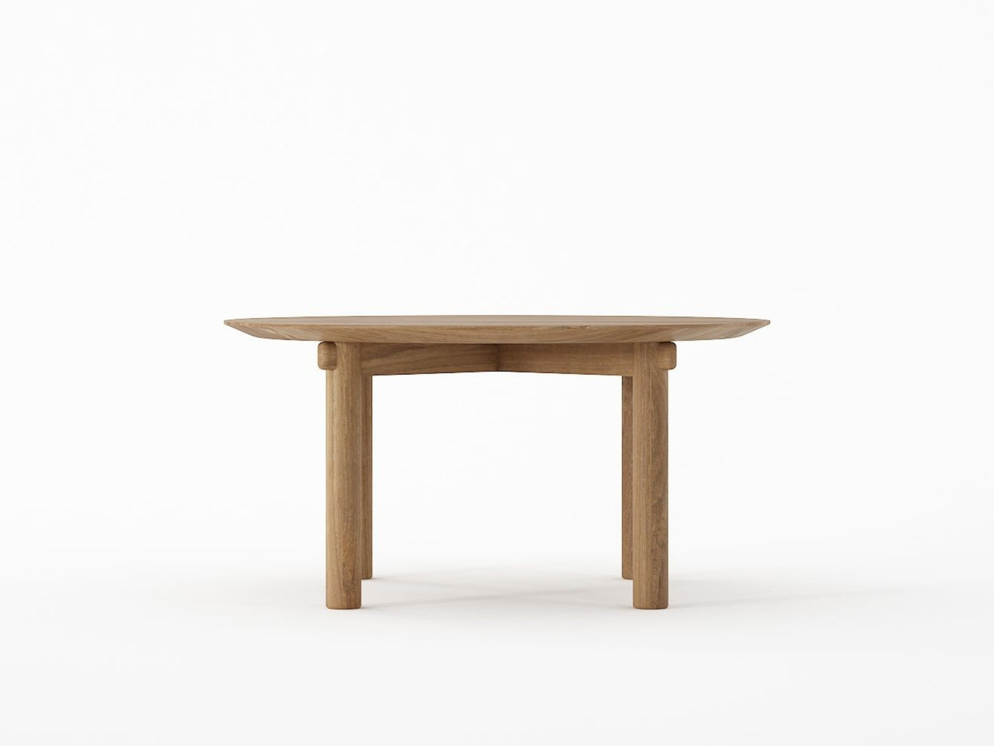 Tenon Round Coffee Table 80cm - Teak
