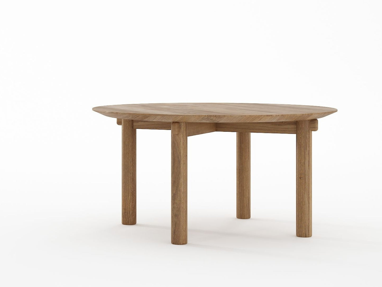 Tenon Round Coffee Table 80cm - Teak
